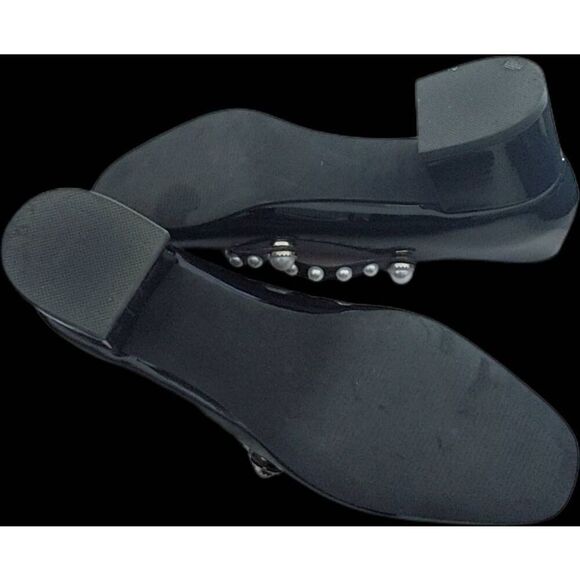 STEVE MADDEN Chateau Black Patent & Pearls Mary Jane Shoes Sz 7 - Picture 3 of 3